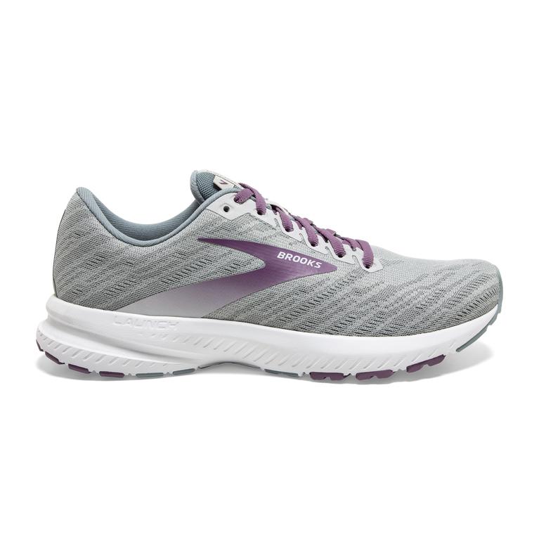 Brooks Launch 7 Road Running Shoes - Women's - Antarctica/Lead/Grape (81526-CYWR)